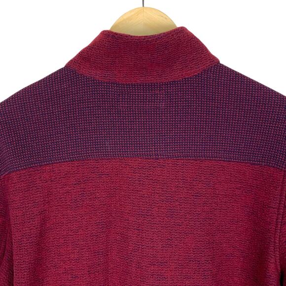 CARBON 2 COLBALT Men's MED Burgundy Purple Snap Button Shirt Jacket - Picture 8 of 12